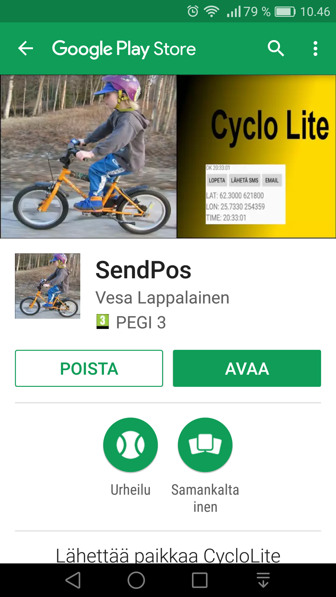 Ominaisuuskuva ja ikoni kauppapaikassa